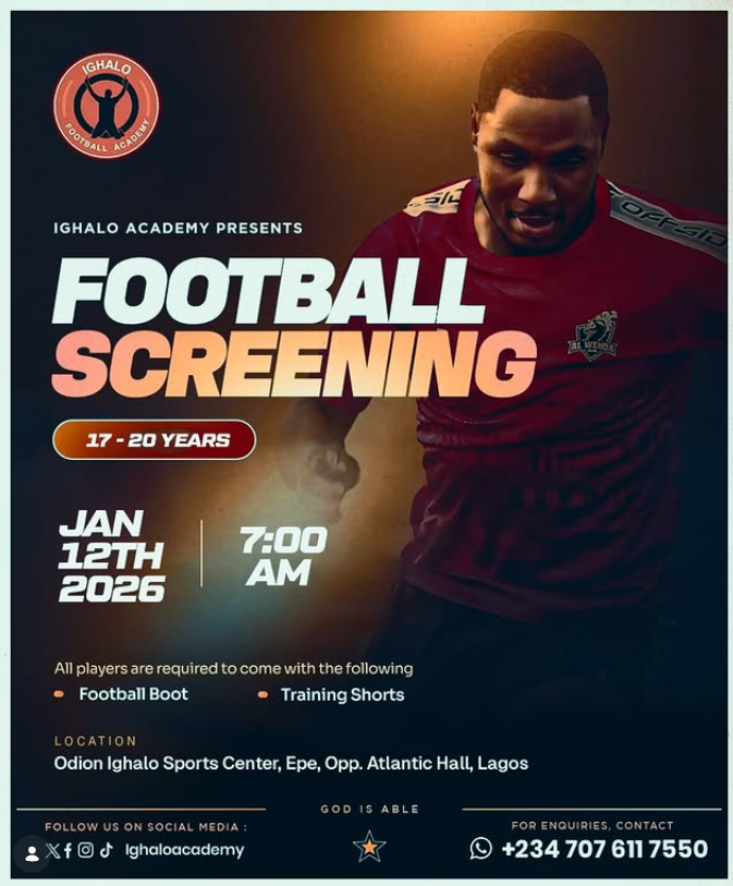 Ighalo Academy Football Screening